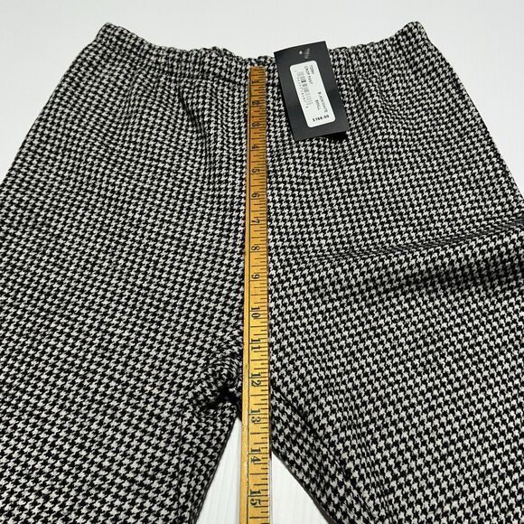Bryn Walker Cotton Wool Houndstooth Crop Pant Knit Size S Small High Rise NWT - Picture 11 of 12